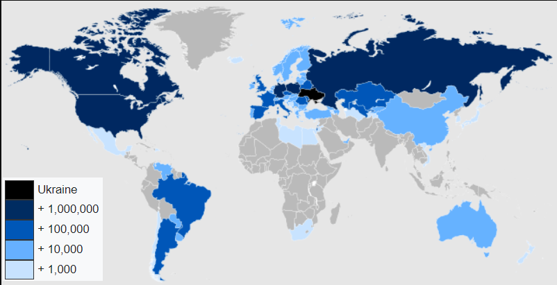 map of the ukrainian people